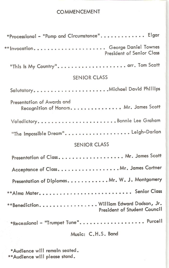 Commencement Program Example